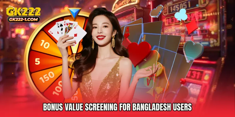 Bonus value screening for Bangladesh users